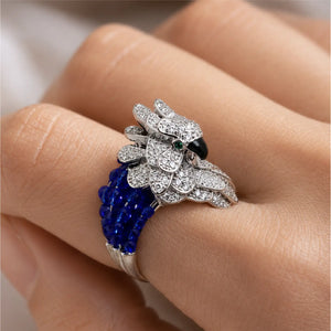 Sapphire Parrot Ring