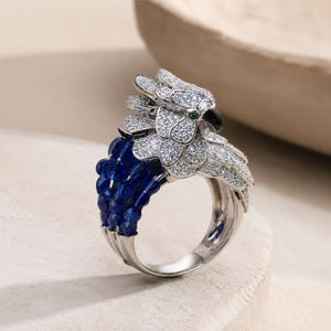 Sapphire Parrot Ring