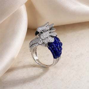 Sapphire Parrot Ring