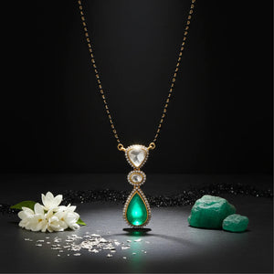 Zariya Emerald Drop Mangalsutra