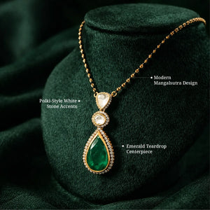 Zariya Emerald Drop Mangalsutra
